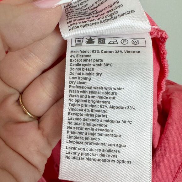 BA&SH | Coral Lincoln Short Sleeve Button-Up Mini Dress Women’s Size X-Small - Picture 10 of 13